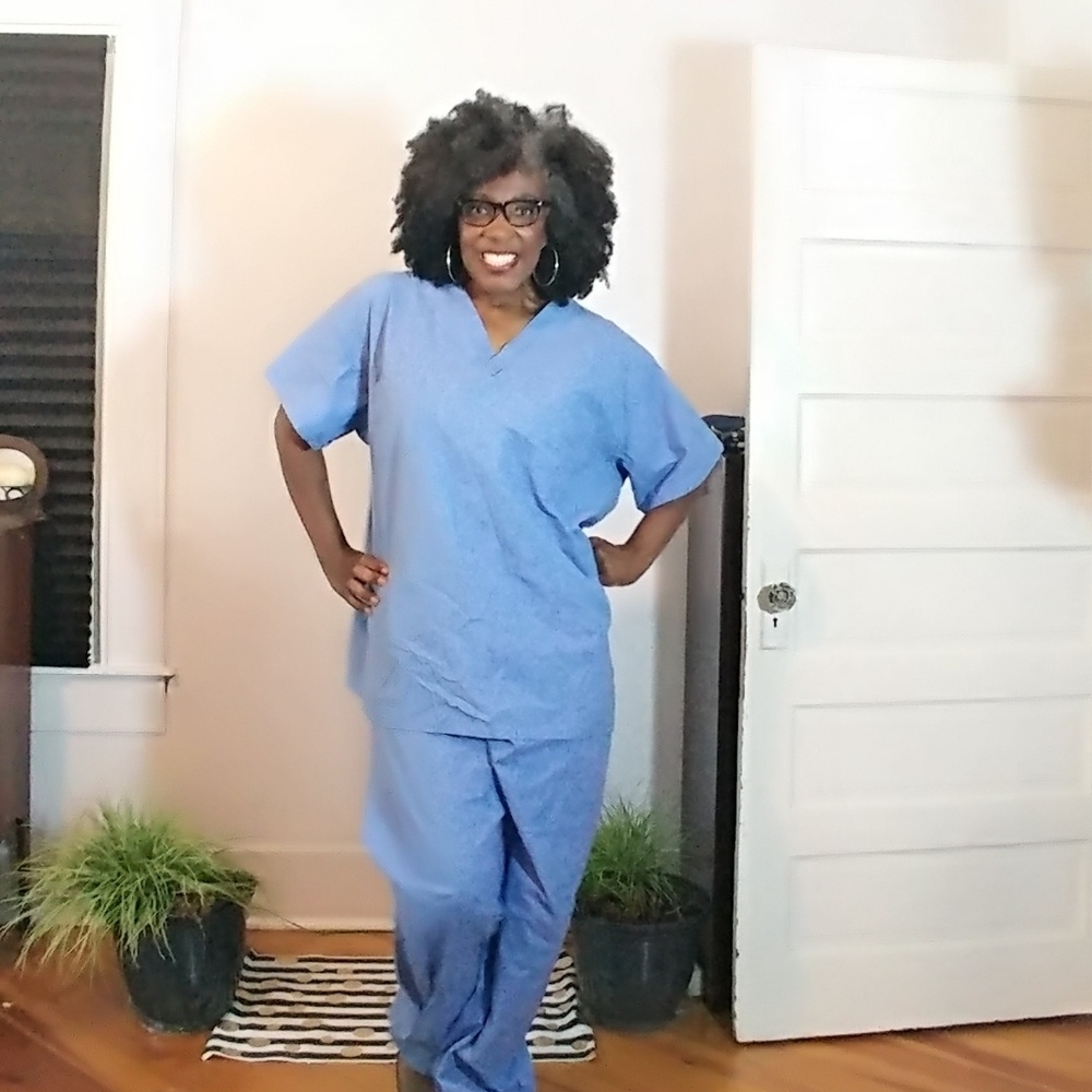 Plus size Fashion Seal Unisex scrub shirt